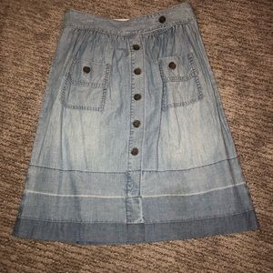 Jcrew denim button down Aline skirt